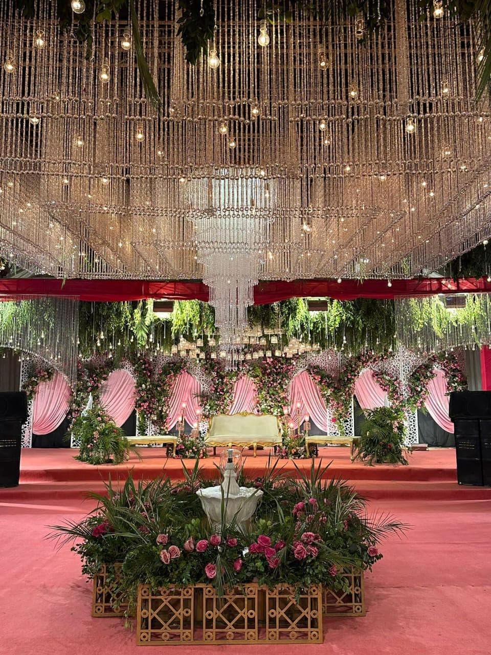 Outdoor event lighting Lahore fairy lights string canopy