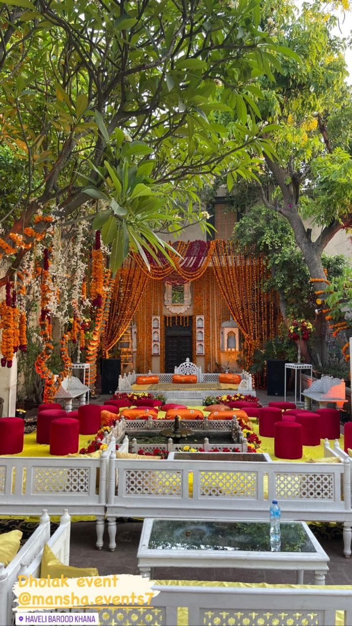 Marigold Farmhouse mehndi theme — H&K Events Lahore