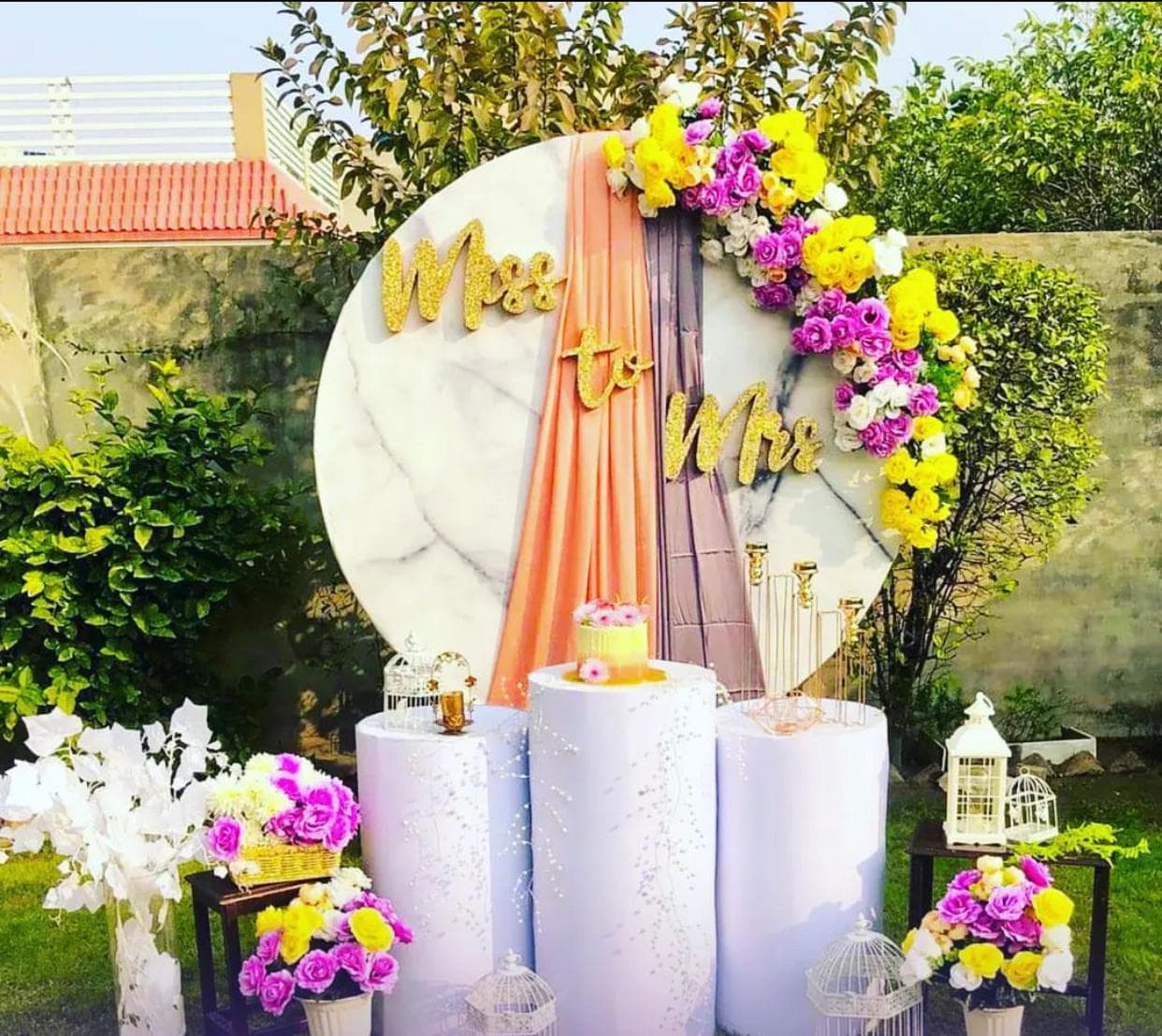 Birthday event floral arrangements by H&K Event Organizers