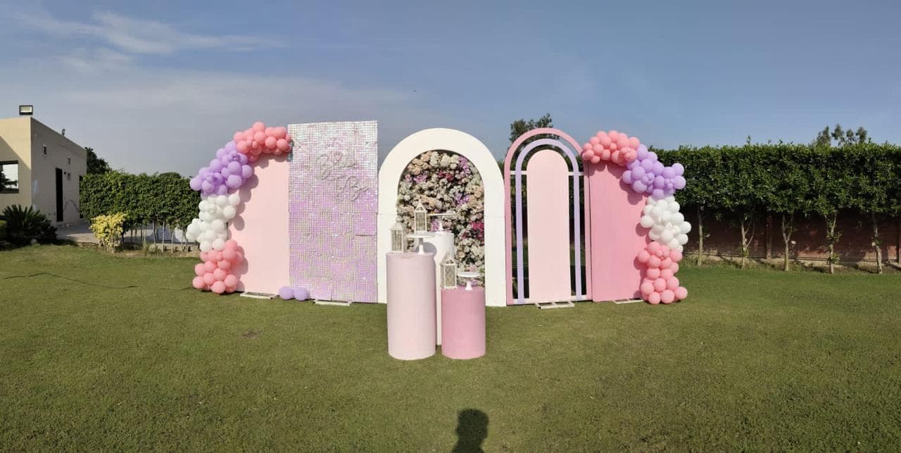 Elegant adult birthday celebration setup in Lahore