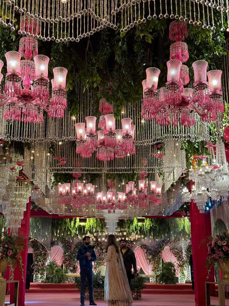 Uplighting and wash lighting for wedding hall Lahore
