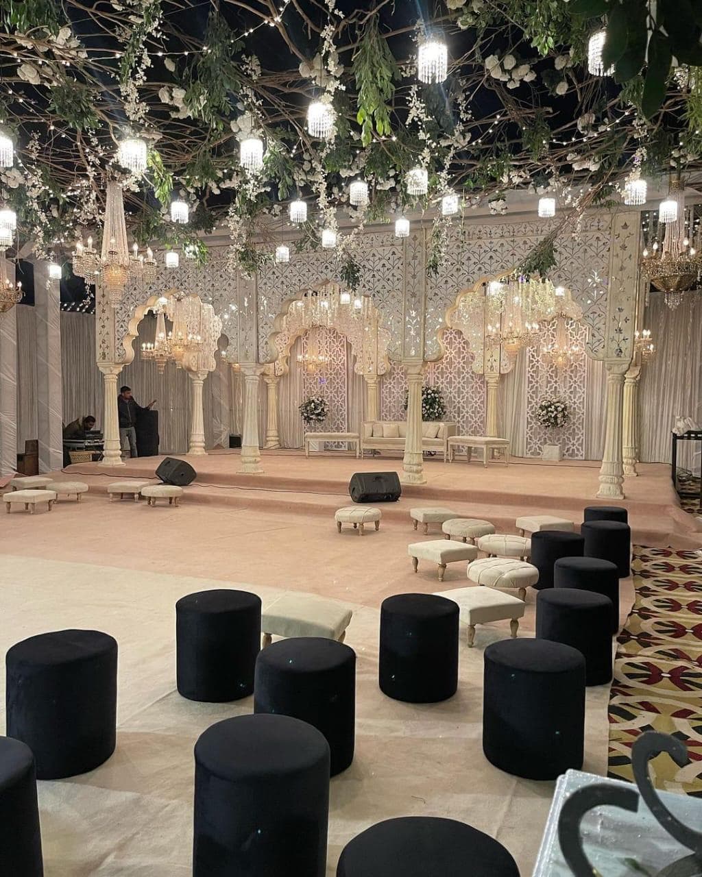 Mehndi event decor with traditional and modern elements Lahore