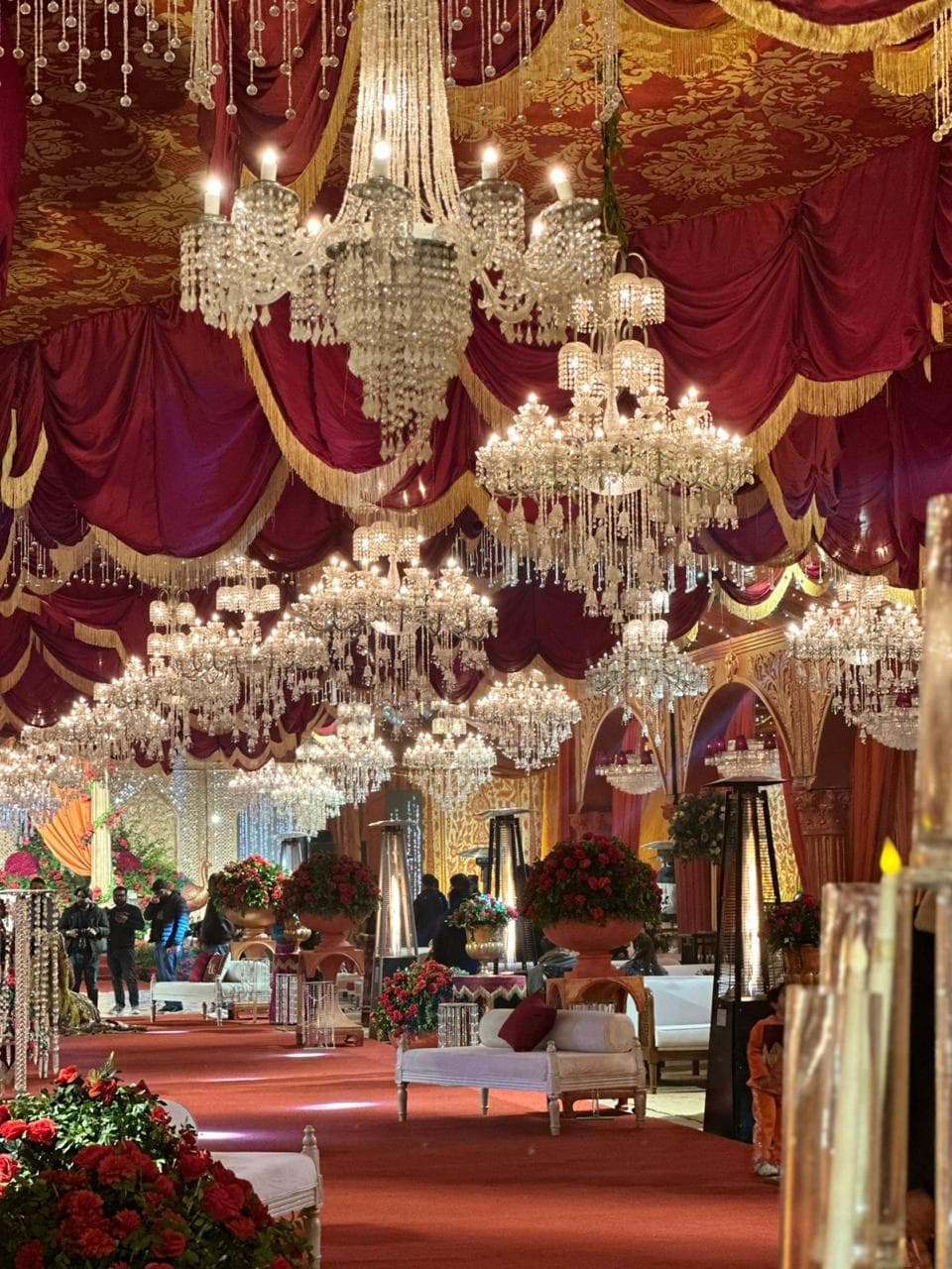 Mehndi night decor Lahore premium floral installation